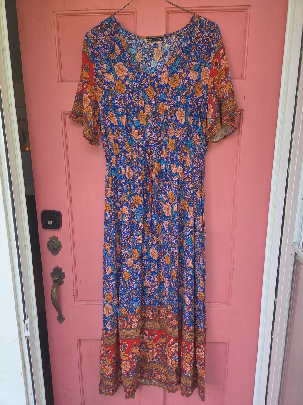 PRETTYGARDEN Women's Boho Floral Maxi Dress XL - Picture 2 of 6